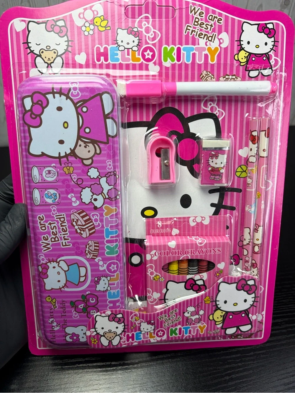 2 Hello Kitty Hot Pink Stationery Gift Sets